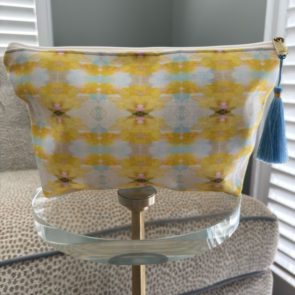 NEW Laura Park large tasseled pouch